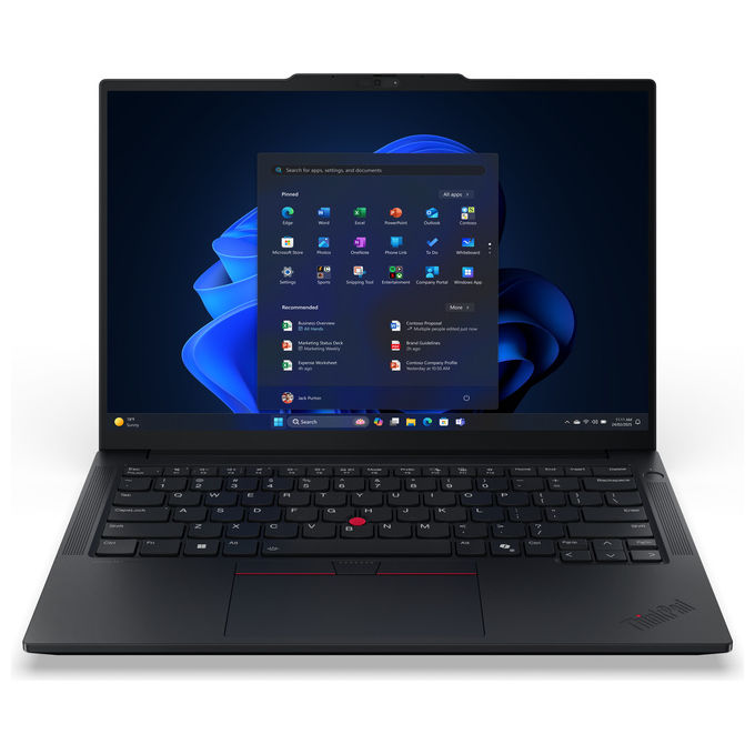Lenovo 21U200A0IX ThinkPad E14 Gen 7 Notebook 14 WUXGA Intel Core Ultra 7 258V RAM 32GB SSD 1TB NVMe Intel Arc Graphics 140V Wi Fi 6E Gigabit LAN Windows 11 Pro colore Nero