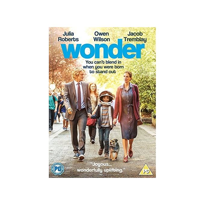 Lionsgate Wonder DVD Film Drammatico con Julia Roberts Owen Wilson Jacob Tremblay Regione 2 PAL Inglese