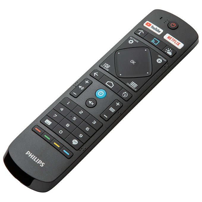 Philips 22AV2005B-00 Telecomando TV Android MediaSuite pulsanti YouTube e Cast vano batteria bloccabile colore Nero