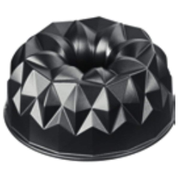 ORIGINAL KAISER 2300646794 Inspiration Stampo in Alluminio Pressofuso Antiaderente per Dolci Geometrico da 25 cm colore Nero