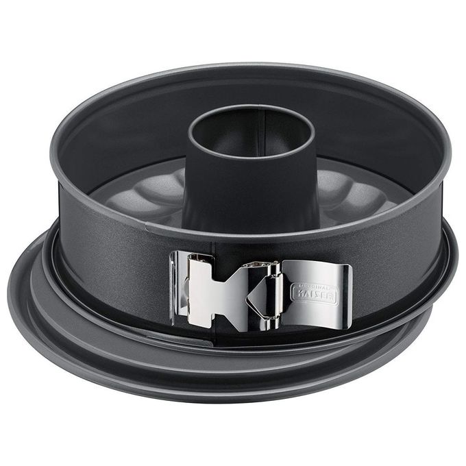 Kaiser 2300638003 La Forme Plus Tortiera a Cerniera con 2 Fondi Diametro 26 cm Capacita' 2,9 L Materiale Acciaio Rivestimento Antiaderente KAIRAMIC Resistente a 250 °C Lavabile in Lavastoviglie colore Nero