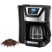 Russell Hobbs 22000-56 Victory Macchina da Caffe' a Filtro con Macinacaffe' 1,5 L 1025 W 12 tazze Programmabile colore Nero