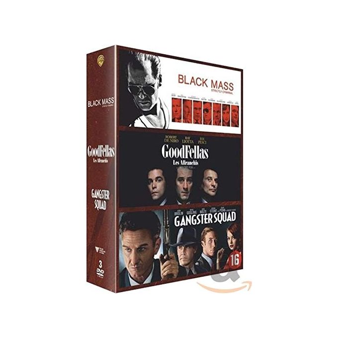 Gangster Collection DVD Zone 2 Cofanetto 3 Film Black Mass Goodfellas Gangster Squad 362 min