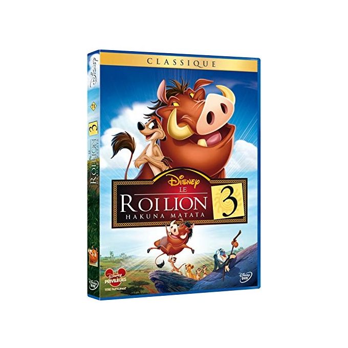 Disney 8717418319007 Il Re Leone 3 Hakuna Matata DVD Animazione Regione 2 PAL Dolby Digital 5.1 77 minuti Edizione Francia