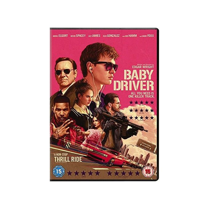 Sony Pictures Baby Driver DVD Azione Regione 2 PAL 16:9 Ansel Elgort Kevin Spacey Lily James 108 min