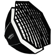 Walimex pro 23421 Essential Softbox Ottagonale 90 cm con Griglia Adattatore Bowens e Borsa di Trasporto colore Nero