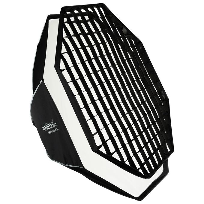 Walimex pro 23422 Essential Softbox Ottagonale 120 cm con Griglia e Adattatore Bowens colore Nero