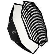 Walimex pro 23423 Essential Softbox Ottagonale 150 cm Rotazione 360° con Griglia e Adattatore Bowens colore Nero