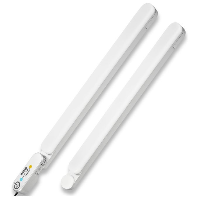 REV 2409011010 FLEXLIGHT Striscia LED da Cucina Espandibile 2x3,4W 500lm Bi-Color Dimmerabile Touch Argento