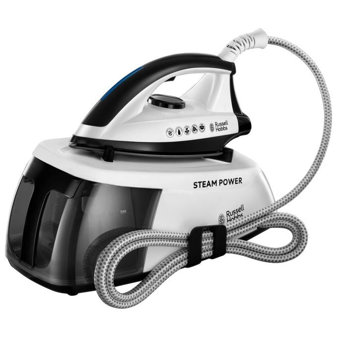 Russell Hobbs 24420-56 Steam Power Ferro da Stiro a Caldaia 2400 W 4.5 bar 90 g-min 1.3 L Acciaio Inossidabile colore Bianco