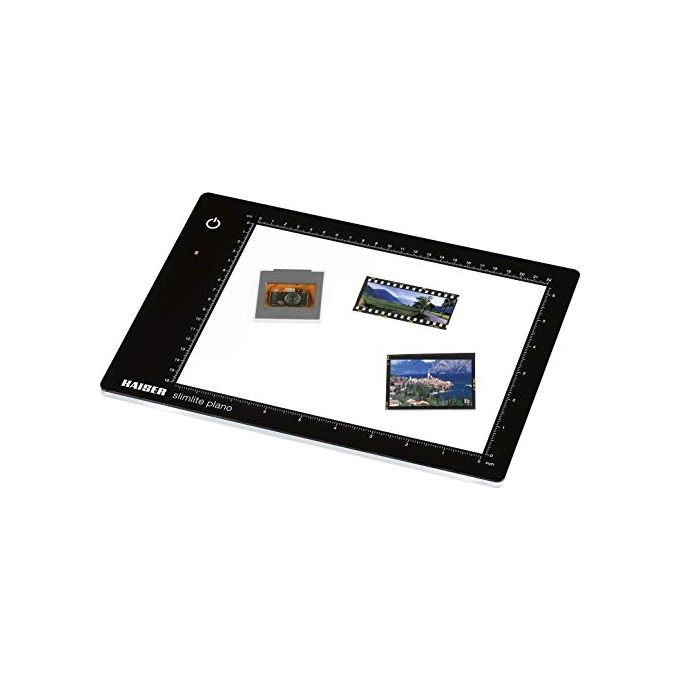 Kaiser 2453 Slimlite Plano Tavolo Luminoso LED 22x16 cm 5000K CRI 88 23 LED Dimmerabile Batteria Litio