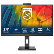 Philips 24B1U5301H-00 Serie 5000 Monitor PC 23.8'' IPS Full HD 1920x1080 USB-C 90W Webcam 5MP Hub USB 3.2 HDMI DisplayPort colore Nero