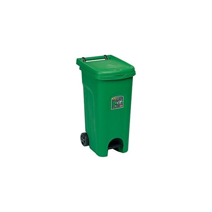 Stefanplast Bidone con Ruote Urbano Eco con Pedale 38x51x80cm 80Lt