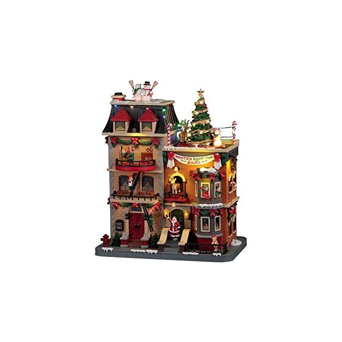 Lemax 25861-UK Santa's Wonderland Edificio Natalizio Animato con Luci LED Musica e Movimenti colore Multicolore