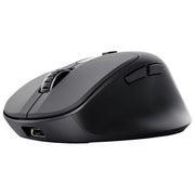 Trust 25991 Zevo Mouse Wireless Ricaricabile Multi-Dispositivo Bluetooth 2.4GHz 4000 DPI Clic Silenzioso colore Nero