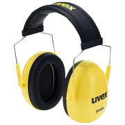 Uvex 2600000 K-Series Cuffie Antirumore per Bambini SNR 29 dB Stanghetta Regolabile colore Giallo
