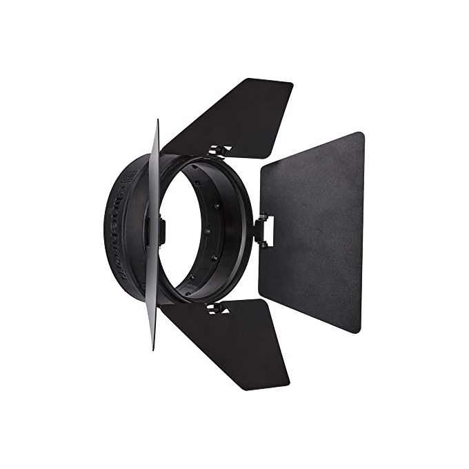 Elinchrom 693373 OCF Barndoors Set di 4 Alette in Alluminio per Controllo Luce Compatibile con Flash Elinchrom e Profoto OCF colore Nero opaco