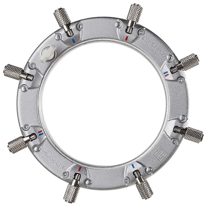 Elinchrom 26570 Rotalux Speedring per Teste Flash Elinchrom dal 1974 Adattatore per 11 Softbox Formati Diversi in Alluminio colore Argento