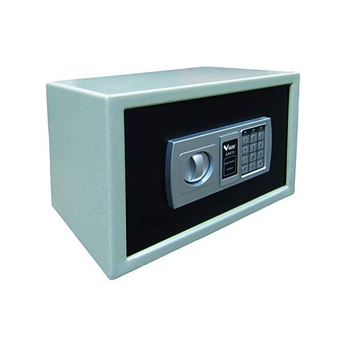Vigor 2716215 Hotel Safe Electronic Big Cassaforte da Appoggio Tastiera Digitale 12 Tasti Apertura Motorizzata 35x25x25 cm