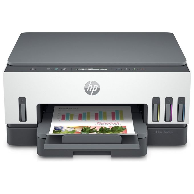 HP 28B54A Smart Tank Plus 7005 Stampante Multifunzione Inkjet A4 Wi-Fi Fronte Retro Automatica 12.000 pag Nero 8.000 pag Colore colore Bianco
