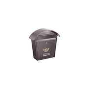Alubox 49155 Chalet Cassetta Postale con Tettuccio Fisso Formato Rivista 37x36.5x10.5 cm colore Ghisa