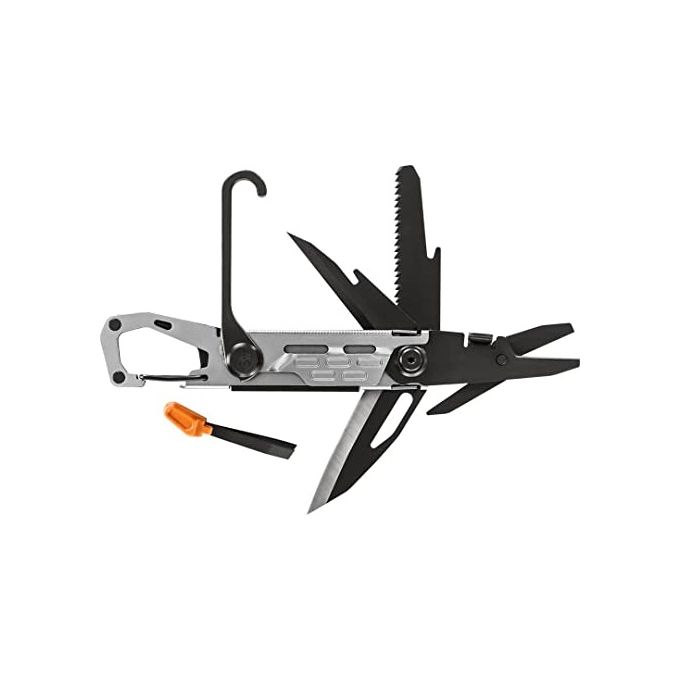 Gerber 30-001741 Stakeout Multitool 11 Funzioni con Lama in Acciaio Inossidabile e Frame Lock colore Argento
