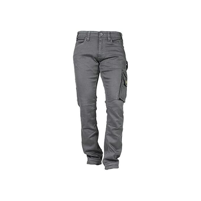 Rica Lewis 5430022 JOBC Pantaloni da Lavoro Jeans Stretch Fibreflex Multi Tasche Vita Alta Ginocchia Rinforzate Taglia 54 colore Grigio Antracite