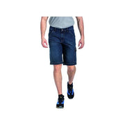 Rica Lewis SUNCARP3906 Bermuda da lavoro denim elasticizzato Fibreflex taglio falegname multi tasche colore Blu Denim