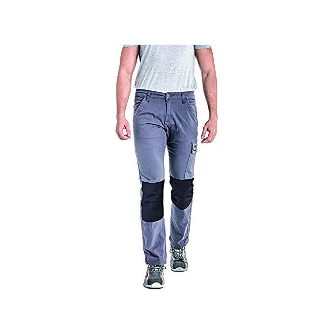 Rica Lewis 5430015 CORJE1 Pantaloni da Lavoro Multitasche Rinforzi Cordura DPI Cat 1 EN 13402-3:2017 colore Grigio