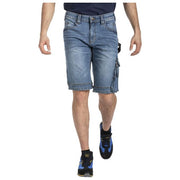 RICA LEWIS 5430247 Sunjoba Bermuda da Lavoro Denim Elasticizzato Fibreflex 99% Cotone 1% Elastan Vita Alta Taglia 48 colore Denim