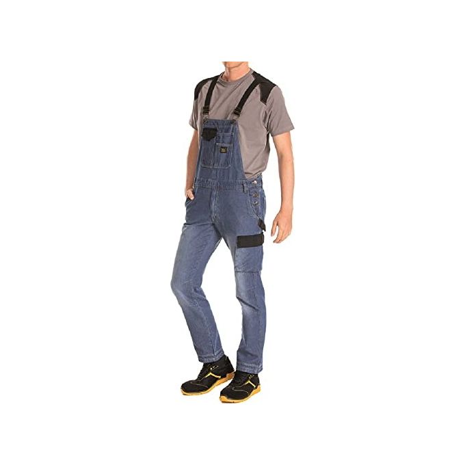 Rica Lewis 5429982 Jimmy Salopette Jeans Multitasche Fit Regolare DPI 1ª categoria 10 oz colore Denim