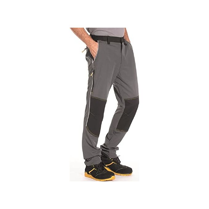 Rica Lewis 5430073 Wogtec Pantaloni da Lavoro Uomo Multitasche Ginocchiere Stretch 190 g-m2 92% Poliestere 8% Spandex colore Grigio