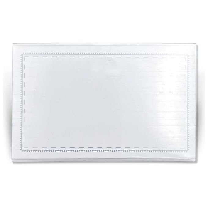 Lebez 31-090-B Portabadge semirigido in PVC 90x55 mm con clip e spilla in metallo confezione 50 pezzi colore Trasparente