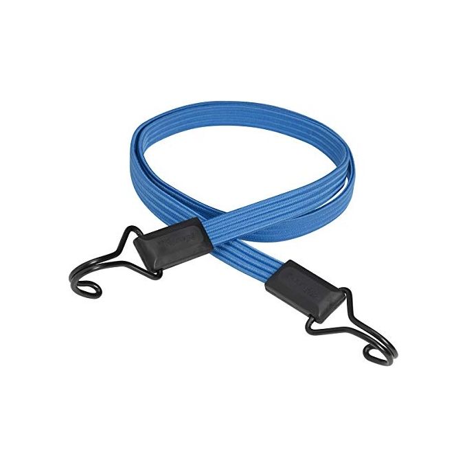 Master Lock 3227EURDAT Cinghia Elastica Piatta 120 cm Doppio Gancio Acciaio Carico Max 40 Kg colore Blu