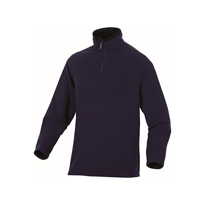 Deltaplus 3295249175788 Alma Pile da Lavoro Mezza Zip Poliestere 200 g-m² Collo Alto Maniche Raglan colore Nero