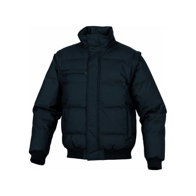 Delta Plus RANDEGRPT Randers Giubbotto da Lavoro Invernale Poliammide Maniche e Cappuccio Staccabili 5 Tasche Taglia S colore Grigio