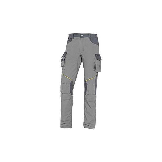 Deltaplus MCPA2GRPT Mach Corporate Pantaloni da Lavoro Ripstop 65% poliestere 35% cotone 260 g-m2 15 tasche colore Grigio chiaro Grigio scuro