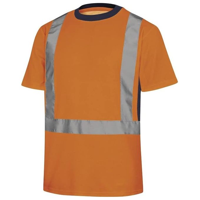 Delta Plus 5425433 NOVA T-shirt Alta Visibilita' Maniche Corte 55% Cotone 45% Poliestere 150 g-m² Classe 2 colore Arancio Fluo