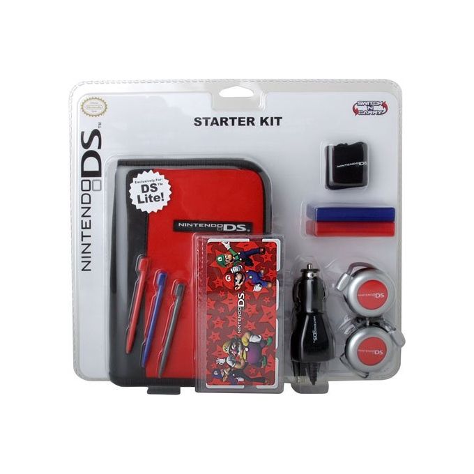 BG Games NDS Lite Mario Starter KIT_ Accessori Nintendo DS Lite