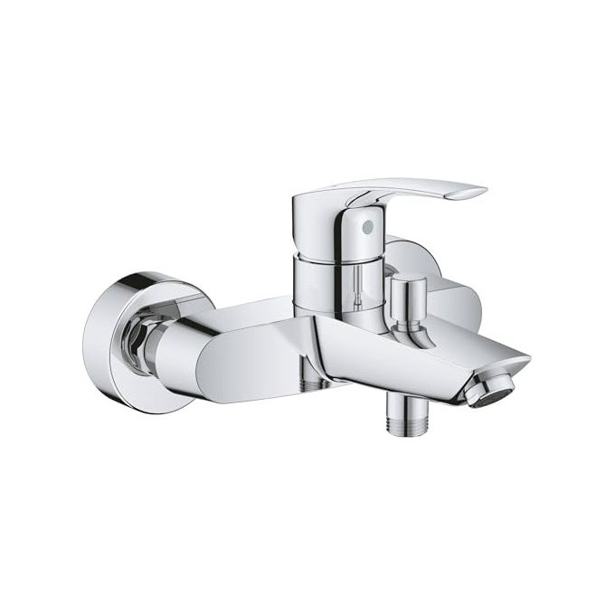 Grohe 33300003 Eurosmart Miscelatore monocomando per vasca e doccia a parete cartuccia SilkMove 35 mm colore Cromo