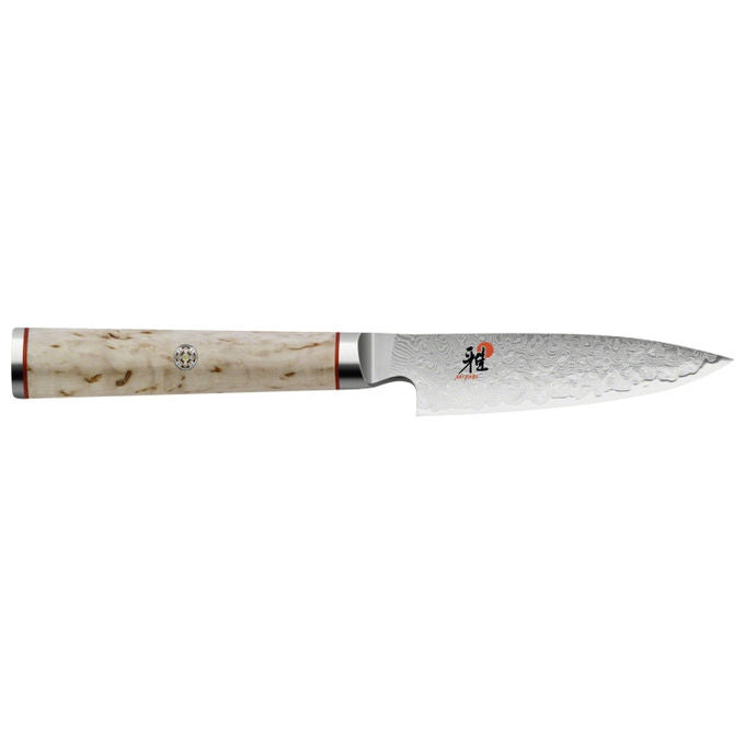 ZWILLING 34372-091-0 Miyabi Coltello Shotoh Lama in Acciaio MicroCarbide MC63 9 cm colore Marrone con dettagli scarlatti