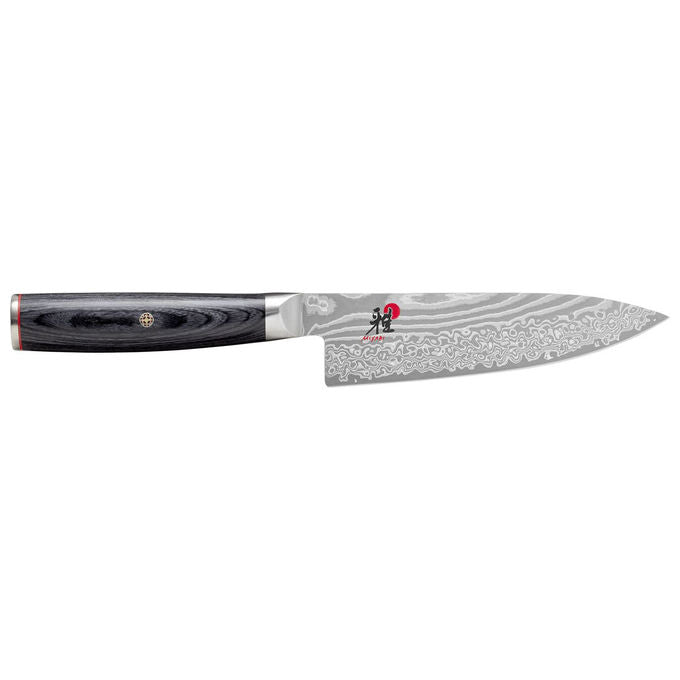 Miyabi 34681-161-0 5000 FCD Coltello Gyutoh 16 cm Acciaio FC61 48 Strati Damasco Manico Pakka colore Nero