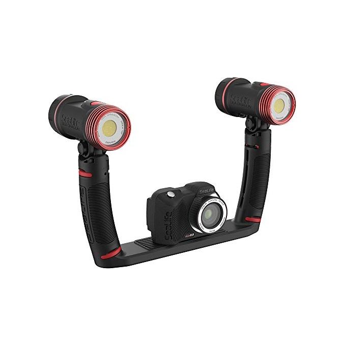 SeaLife SL553 Micro 3.0 Pro Duo 5000 Set Fotocamera Bridge Subacquea 16 Megapixel 4K Wi-Fi con Doppia Illuminazione 5000 Lumen colore Nero