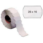 MarkIn 3502616PER Etichette per Prezzatrice 16 Rotoli 100 Etichette per Rotolo Adesivo Permanente Formato 26x16 mm a Onda colore Bianco