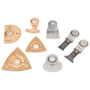 FEIN 35222967140 Set di 8 Lame StarlockMax per Riparazioni Sanitarie e di Riscaldamento in Metallo Duro colore Nero