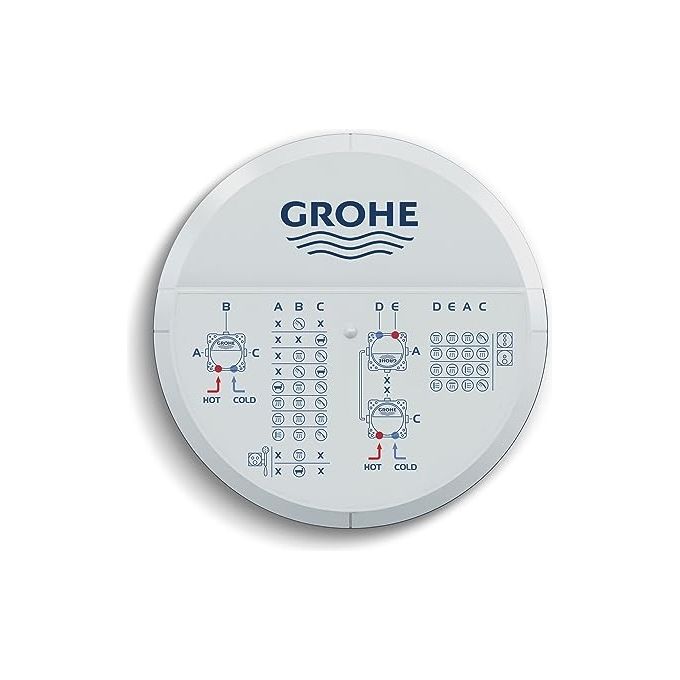 Grohe 35604000 Rapido SmartBox Corpo da Incasso Universale 3 Uscite 2 Ingressi 1-2'' Profondita' 75 105 mm