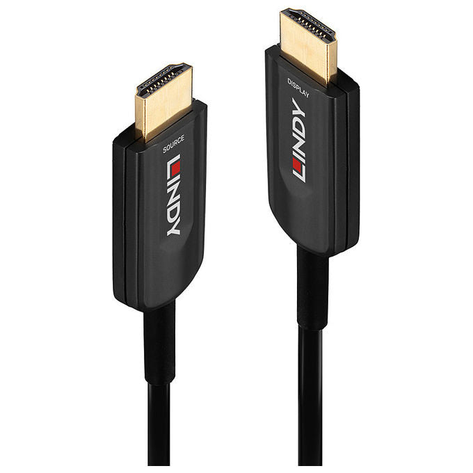 Lindy 38382 Cavo HDMI 20 m HDMI Tipo A Standard 8K 48 Gbit-s Fibra Ottica-Rame colore Nero