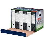 Esselte 390785117 OXFORD BOX CALCIO scatola archivio con 6 registratori G85 dorso 8 cm colore Bianco Nero