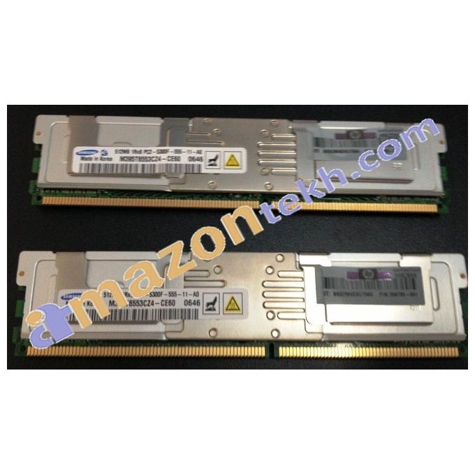 HPE 397409-B21 Kit Memoria 1 GB DDR2 667 MHz 2 x 0.5 GB ECC 240-pin DIMM colore Nero