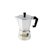 3C Casa A112RA-6 Buon Aroma Moka Caffettiera in Alluminio 6 Tazze guarnizione silicone per fornelli a gas